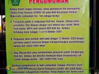 Foto: KUA Ambulu, Jember menerapkan aturan WFH bagi seluruh pegawainya, setelah dipastikan satu orang staf honorer terkonfirmasi positif Covid-19.