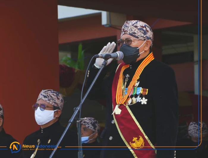 Bupati Sumenep, A. Busyro Karim, saat menjadi Inspektur Upacara Hari Jadi ke-751 Kabupaten Sumenep. (Foto: Istimewa)