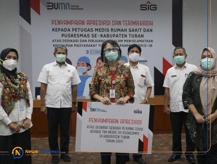 Foto : SIG menyampaikan apresiasi bagi tenaga medis atas dedikasi sebagai garda terdepan dalam penanganan Covid-19.