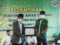 Foto: Pelantikan pengurus IPNU-IPPNU Kecamatan Waru, Pamekasan.