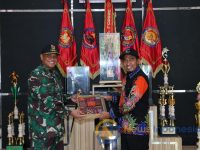 Foto: Bupati Sumenep, Achmad Fauzi, saat mengunjungi Kesatrian Yunif 1 Marinir Juanda, Surabaya.