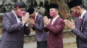 Foto: Bupati Sumenep, Achmad Fauzi saat mengukuhkan pengurus DPD PPNI Sumenep di Roma Andhep Asor Keraton Sumenep.
