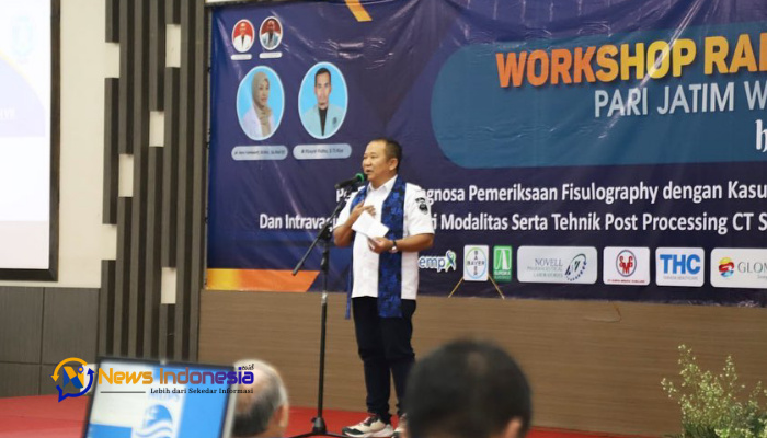 Foto: Bupati Jember Hendy Siswanto saat menjadi narasumber dalam Workshop Radiologi yang digagas Persatuan Radiologi Indonesia.